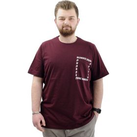 Mode XL U24051 Number Mürdüm Erkek T-shirt