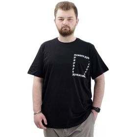 Mode XL U24051 Number Siyah Erkek T-shirt