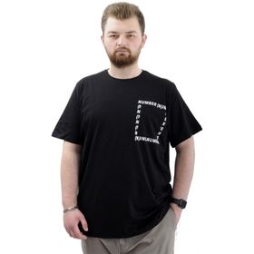 Mode XL U24051 Number Siyah Erkek T-shirt