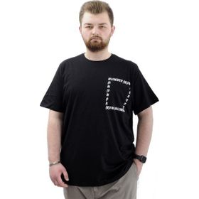 Mode XL U24051 Number Siyah Erkek T-shirt