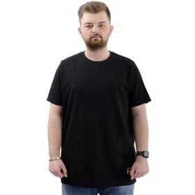 Mode XL U24078 Siyah Bisiklet Yaka Erkek T-shirt