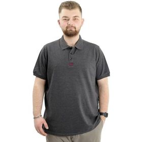 Mode XL U24328 Antrasit Klasik Polo Yaka Erkek T-shirt