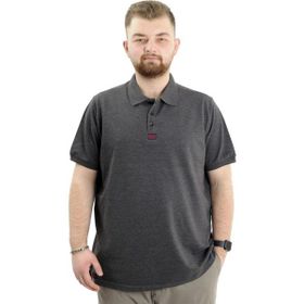 Mode XL U24328 Antrasit Klasik Polo Yaka Erkek T-shirt