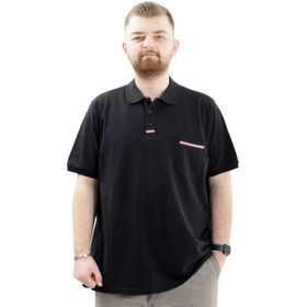 Mode XL U24329 Siyah Polo Yaka Cepli Erkek T-shirt