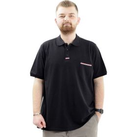 Mode XL U24329 Siyah Polo Yaka Cepli Erkek T-shirt
