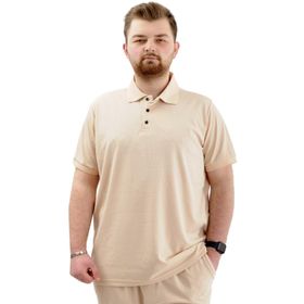 Mode XL U24337 Jakar Bej Erkek T-shirt