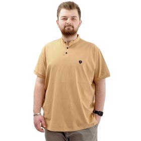 Mode XL U24339 Bej Erkek T-shirt