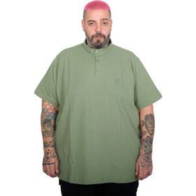 Mode XL U24339 Çağla Yeşili Hakim Yaka Erkek T-shirt