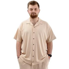 Mode XL U24380 Jakar Bej Erkek Gömlek