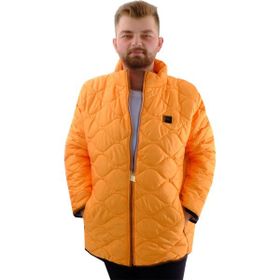 Mode XL U24601 Hardal Kapitone Dik Yaka Erkek Mont