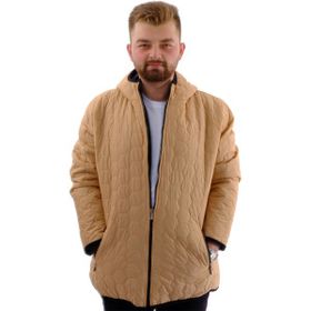 Mode XL U24608 Kapüşonlu Bej Erkek Mont