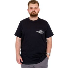 Mode XL U25021 Lacivert Bisiklet Yaka Erkek T-shirt
