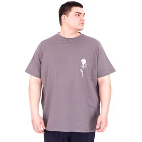 Mode XL U25022 Gorgeous Füme Bisiklet Yaka Erkek T-shirt