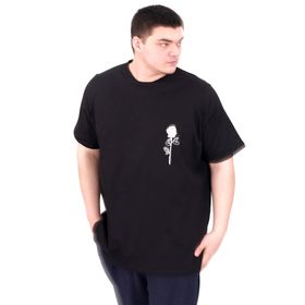 Mode XL U25022 Gorgeous Siyah Bisiklet Yaka Erkek T-shirt