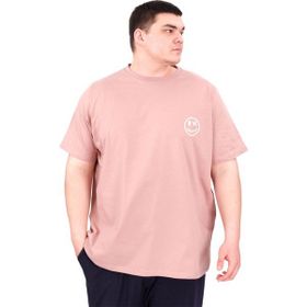 Mode XL U25024 Great Gül Rengi Bisiklet Yaka Erkek T-shirt