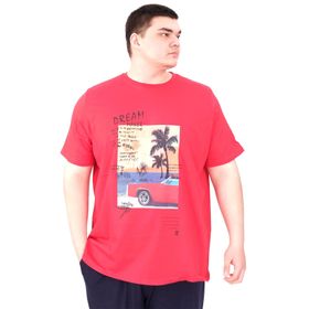 Mode XL U25026 Kırmızı Baskılı Erkek T-shirt