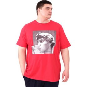 Mode XL U25027 Statue Kırmızı Bisiklet Yaka Erkek T-shirt