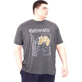 Mode XL U25028 Optimistic Antrasit Bisiklet Yaka Erkek T-shirt