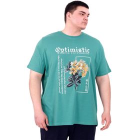 Mode XL U25028 Optimistic Çağla Yeşili Bisiklet Yaka Erkek T-shirt