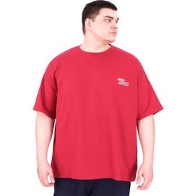 Mode XL U25030 Bordo Bisiklet Yaka Erkek T-shirt