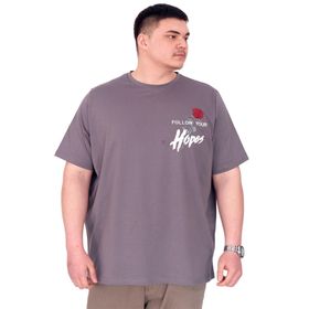 Mode XL U25032 Rose Füme Bisiklet Yaka Erkek T-shirt