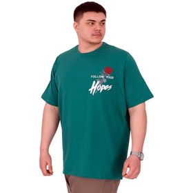 Mode XL U25032 Rose Nefti Bisiklet Yaka Erkek T-shirt