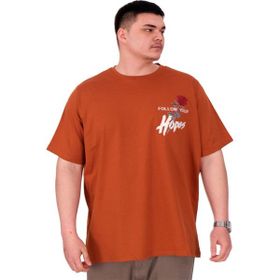Mode XL U25032 Rose Tarçın Bisiklet Yaka Erkek T-shirt