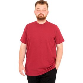 Mode XL U25034 Bordo Bisiklet Yaka Erkek T-shirt