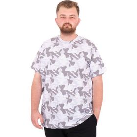 Mode XL U25034 Siyah Kamuflaj Bisiklet Yaka Erkek T-shirt