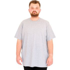 Mode XL U25035 Gri Bisiklet Yaka Erkek T-shirt