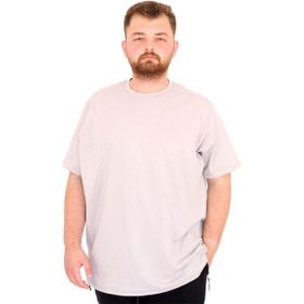 Mode XL U25035 Gri Bisiklet Yaka Erkek T-shirt