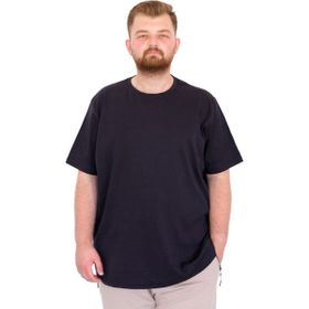 Mode XL U25035 Lacivert Bisiklet Yaka Erkek T-shirt