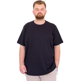 Mode XL U25035 Lacivert Bisiklet Yaka Erkek T-shirt