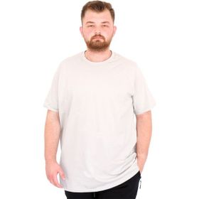 Mode XL U25162 Gri Bisiklet Yaka Erkek T-shirt