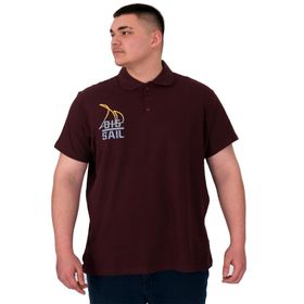 Mode XL U25301 Sail Mürdüm Polo Erkek T-shirt