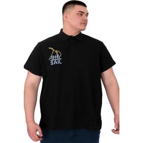 Mode XL U25301 Sail Siyah Polo Erkek T-shirt