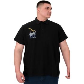 Mode XL U25301 Sail Siyah Polo Erkek T-shirt