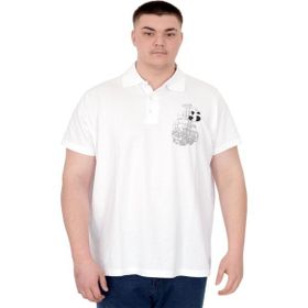 Mode XL U25302 Sail Boat Beyaz Polo Erkek T-shirt