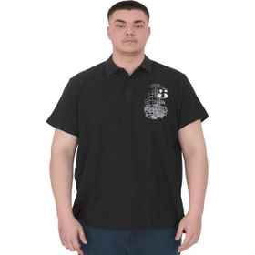 Mode XL U25302 Sail Boat Siyah Polo Erkek T-shirt
