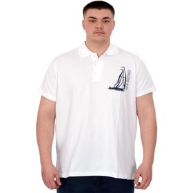 Mode XL U25303 Sea Bound Beyaz Polo Erkek T-shirt