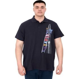 Mode XL U25304 Flag Lacivert Polo Erkek T-shirt
