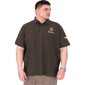 Mode XL U25305 Haki Pike Polo Yaka Erkek T-shirt