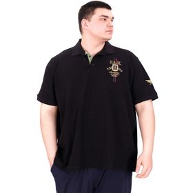 Mode XL U25307 Siyah Polo Yaka Erkek T-shirt