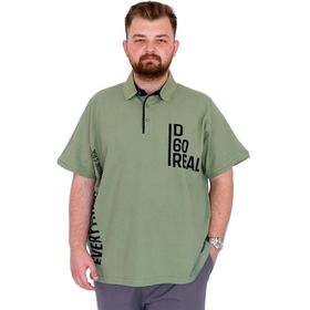 Mode XL U25309 Real Çağla Yeşili Polo Yaka Erkek T-shirt