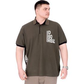 Mode XL U25309 Real Haki Polo Yaka Erkek T-shirt