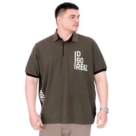 Mode XL U25309 Real Haki Polo Yaka Erkek T-shirt