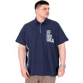Mode XL U25309 Real İndigo Polo Yaka Erkek T-shirt