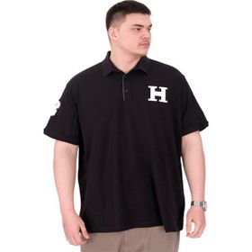 Mode XL U25312 H Brouded Siyah Polo Yaka Erkek T-shirt