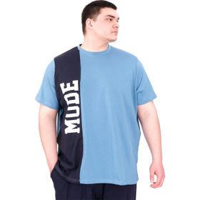 Mode XL U25501 Mavi Parçalı Erkek T-shirt
