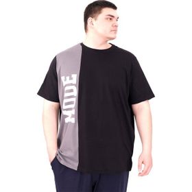 Mode XL U25501 Siyah Parçalı Erkek T-shirt